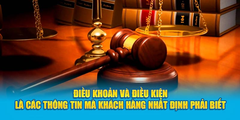 Điều khoản và điều kiện là các thông tin mà khách hàng nhất định phải biết